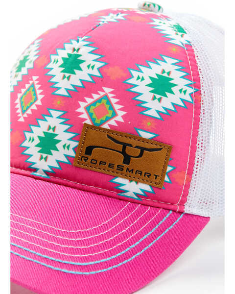 Image #2 - RopeSmart Women's LDS Southwestern Print Mesh-Back Ball Cap, Pink, hi-res