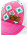 Image #2 - RopeSmart Women's LDS Southwestern Print Mesh-Back Ball Cap, Pink, hi-res