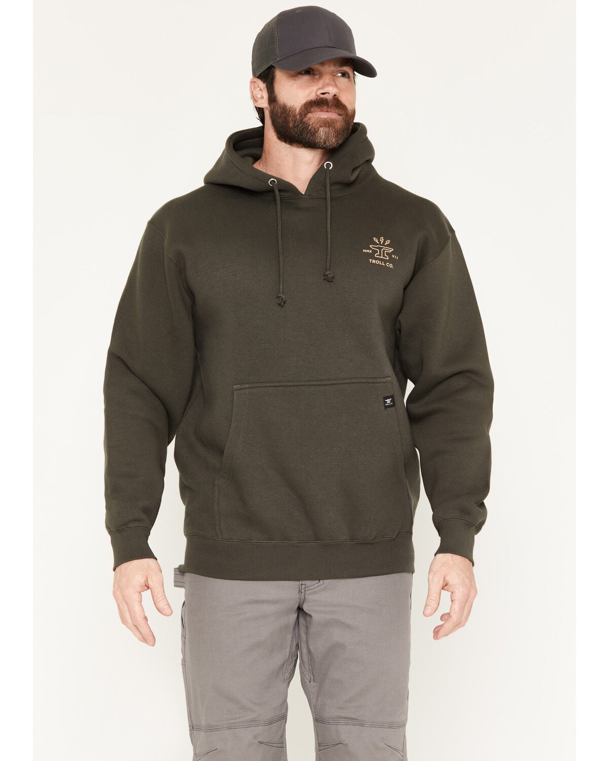 Image #2 - Troll Co Men's DHCM Twisting Wrenches Graphic Hooded Sweatshirt, Black, hi-res
