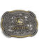 Image #1 - Montana Silversmiths Men's John Deere Scalloped Duo Belt Buckle, Silver, hi-res
