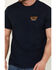 Image #3 - Brixton Men's Linwood Logo Short Sleeve Graphic T-Shirt, Navy, hi-res