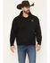 Image #1 - Ariat Men's Logo Graphic Hooded Sweatshirt - Big, Black, hi-res