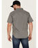 Image #4 - Brixton Men's Charter Solid Utility Button Down Western Shirt , Grey, hi-res