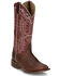 Image #1 - Justin Women's Stella Western Boots - Broad Square Toe , Brown, hi-res