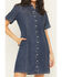 Image #3 - Levi's Premium Women's Rinoa Dark Wash Short Sleeve Denim Mini Dress, Dark Wash, hi-res