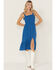 Image #1 - Shyanne Women's Solid Sleeveless Midi Dress, Medium Blue, hi-res