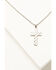 Image #1 - Cody James Men's Americana Cross Necklace, Silver, hi-res