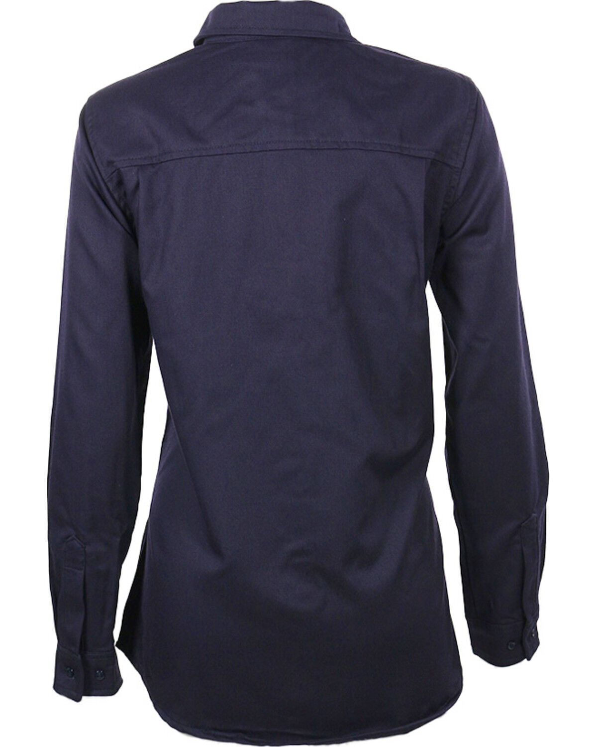 Image #2 - Lapco Women's FR UltraSoft Uniform Shirt, Navy, hi-res