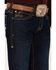 Image #2 - Ariat Men's M7 Rockport Ranger Dark Wash Slim Straight Jeans, Blue, hi-res