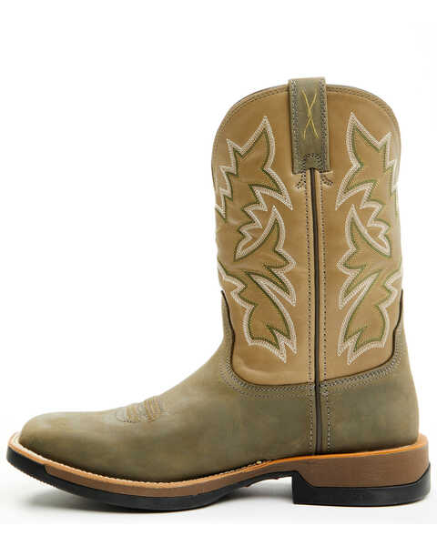 Image #3 - Twisted X Men's 11" Tech X™ Performance Western Boots - Broad Square Toe, Dark Green, hi-res