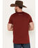 Image #4 - RANK 45® Men's Bucking Star Short Sleeve Graphic T-Shirt, Cherry, hi-res