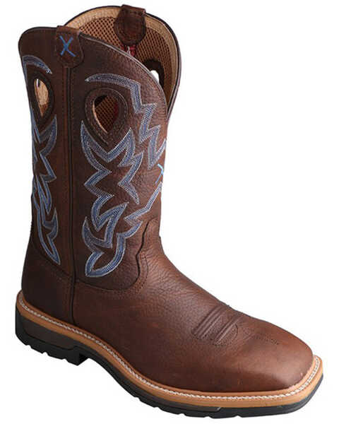 Image #1 - Twisted X Boots Men's Western Work Boots - Steel Toe - Extended Sizes, Multi, hi-res