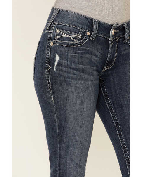 Image #5 - Ariat Women's Gianna Straight Leg Jeans, Blue, hi-res