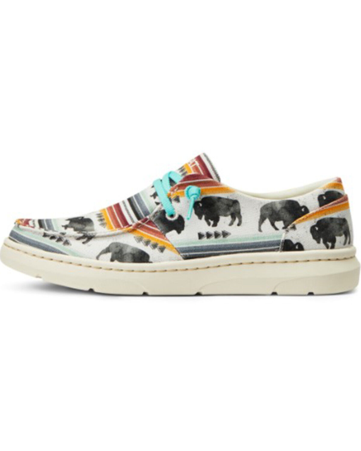 Image #2 - Ariat Women's Buffalo Print Full Vamp FLX Foam Lace-Up Casual Hilo - Moc Toe, Multi, hi-res