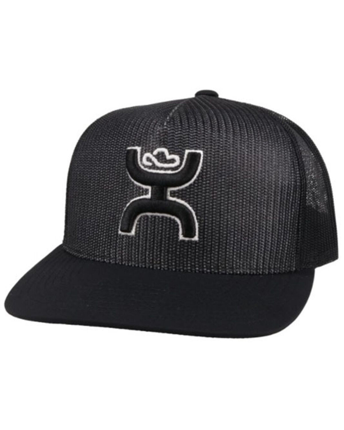 Image #1 - Hooey Men's Baller Logo Mesh Trucker Cap, Black, hi-res