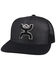 Image #1 - Hooey Men's Baller Logo Mesh Trucker Cap, Black, hi-res