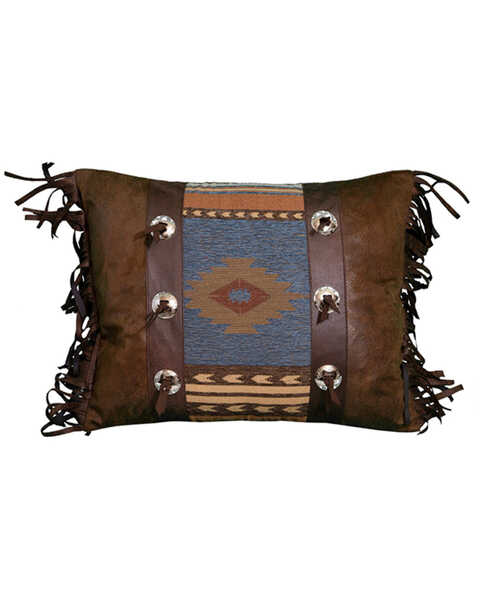 Image #1 - Carstens Home Sierra Concho Pillow, Blue, hi-res