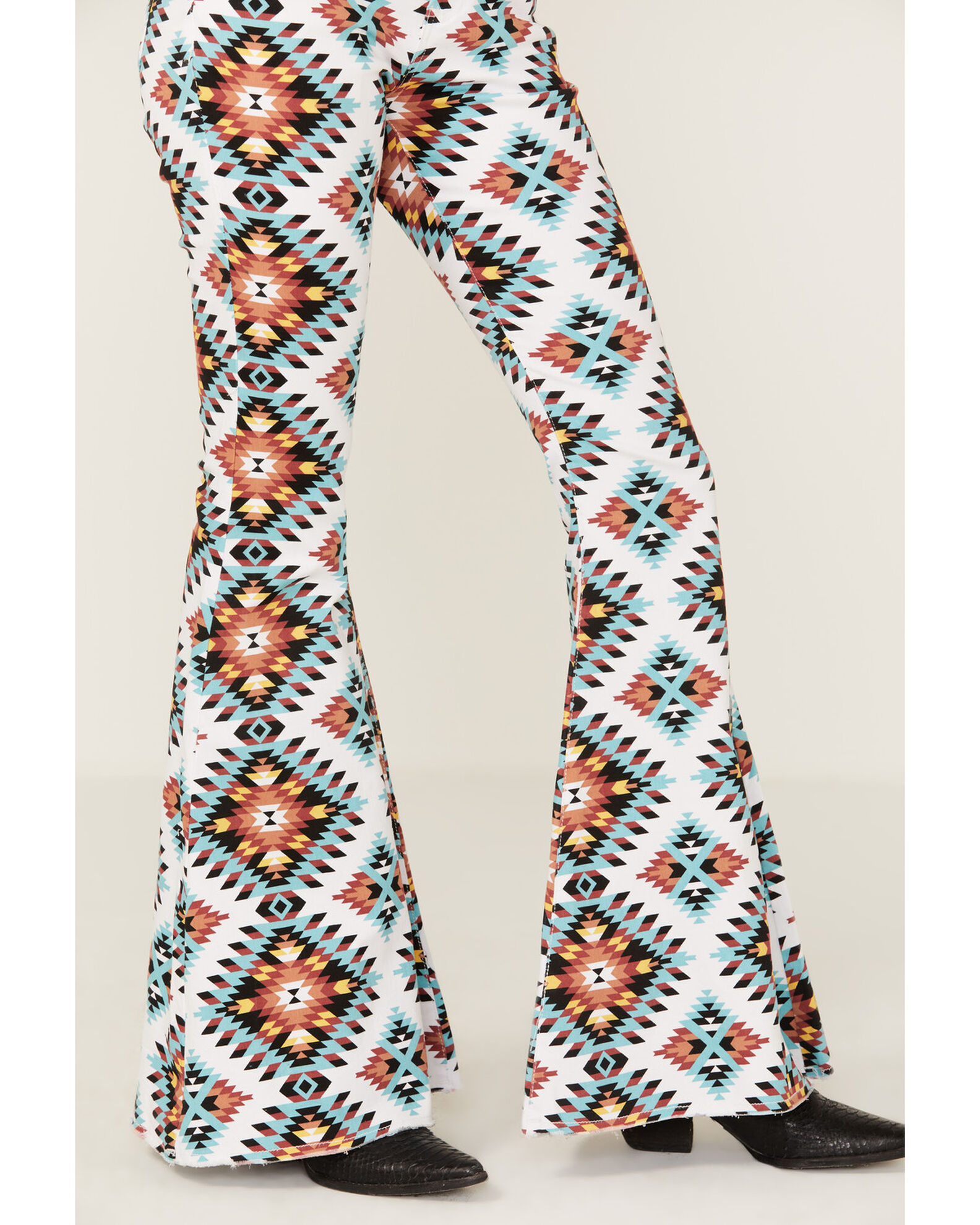 Image #2 - Ranch Dress'n Women's Santa Fe Southwestern Super Flare Jeans, , hi-res