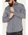 Rock & Roll Denim Men's FR Southwestern Print Long Sleeve Work Shirt , Black, hi-res