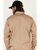Ariat Men's FR Solid Twill Long Sleeve Button Down Work Shirt, Khaki, hi-res