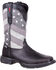 Durango Men's Rebel Faded Flag Western Performance Boots - Broad Square Toe , Black, hi-res