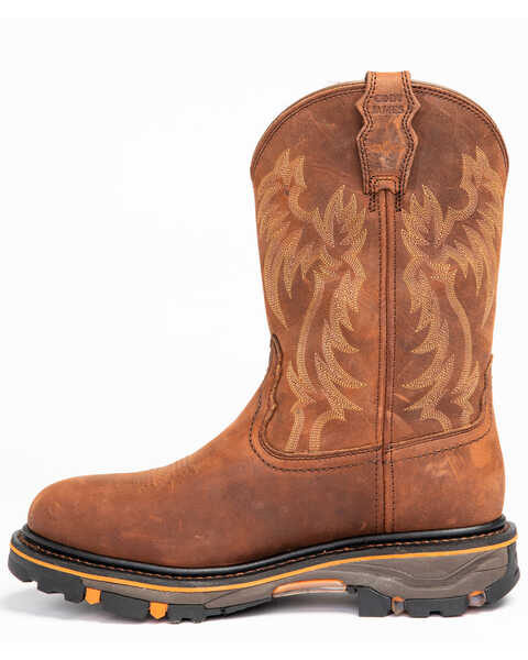 Image #3 - Cody James Men's Waterproof Decimator Western Work Boots - Steel Toe, Brown, hi-res
