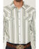 Image #3 - Gibson Trading Co Men's Dustline Striped Long Sleeve Snap Western Shirt, Sage, hi-res
