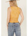 Image #4 - Bila Women's Ditsy Floral Print Cropped Tank Top, Orange, hi-res