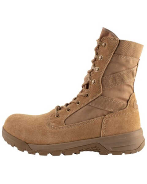 Image #3 - Belleville Men's 8" Hot Weather Lightweight Side-Zip Tactical Boots - Composite Toe , Coyote, hi-res
