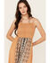 Image #3 - Angie Women's Border Print Smocked Midi Dress, Mustard, hi-res
