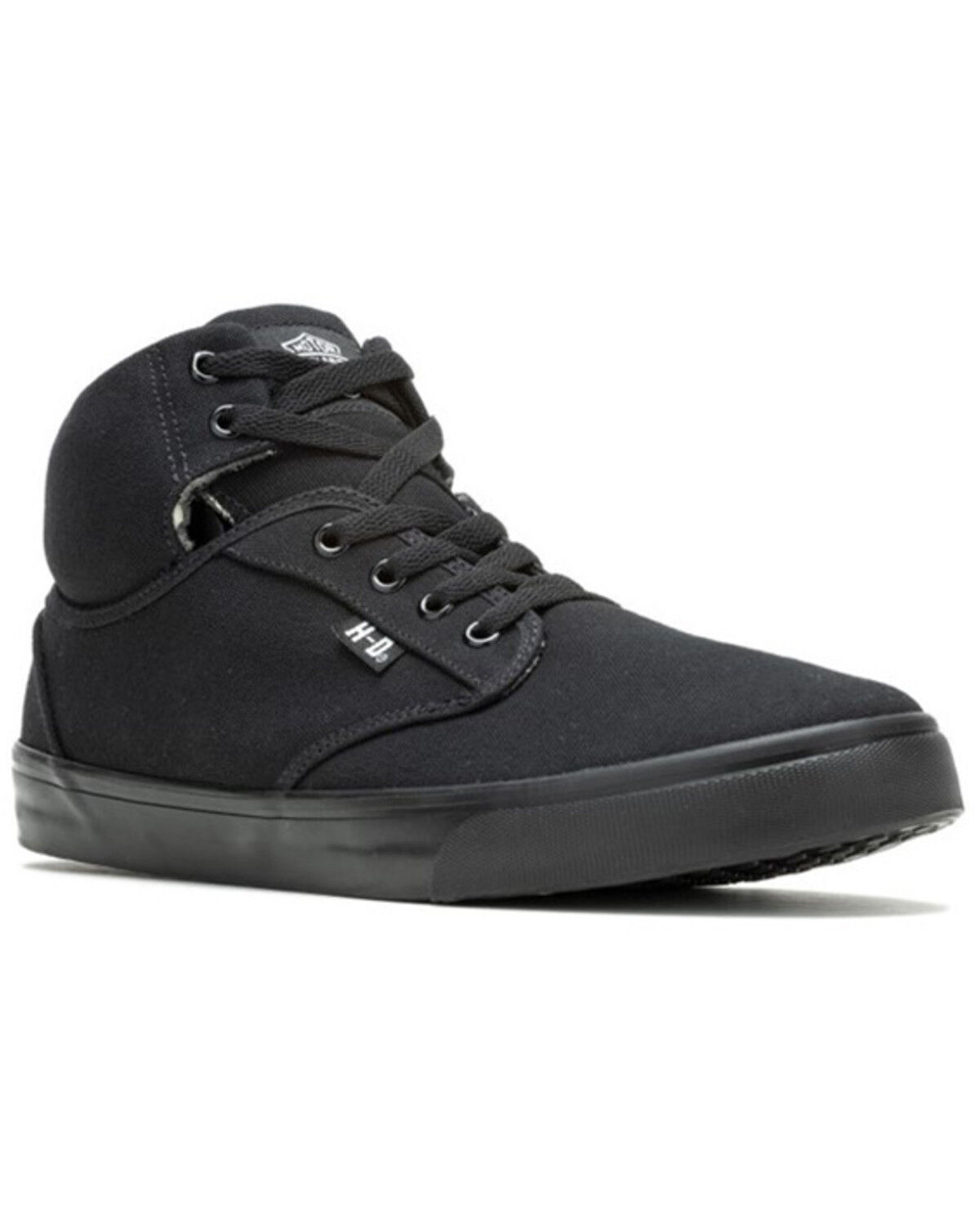 Image #1 - Harley Davidson Men's Wrenford Casual Motorcycle Sneakers, Black, hi-res