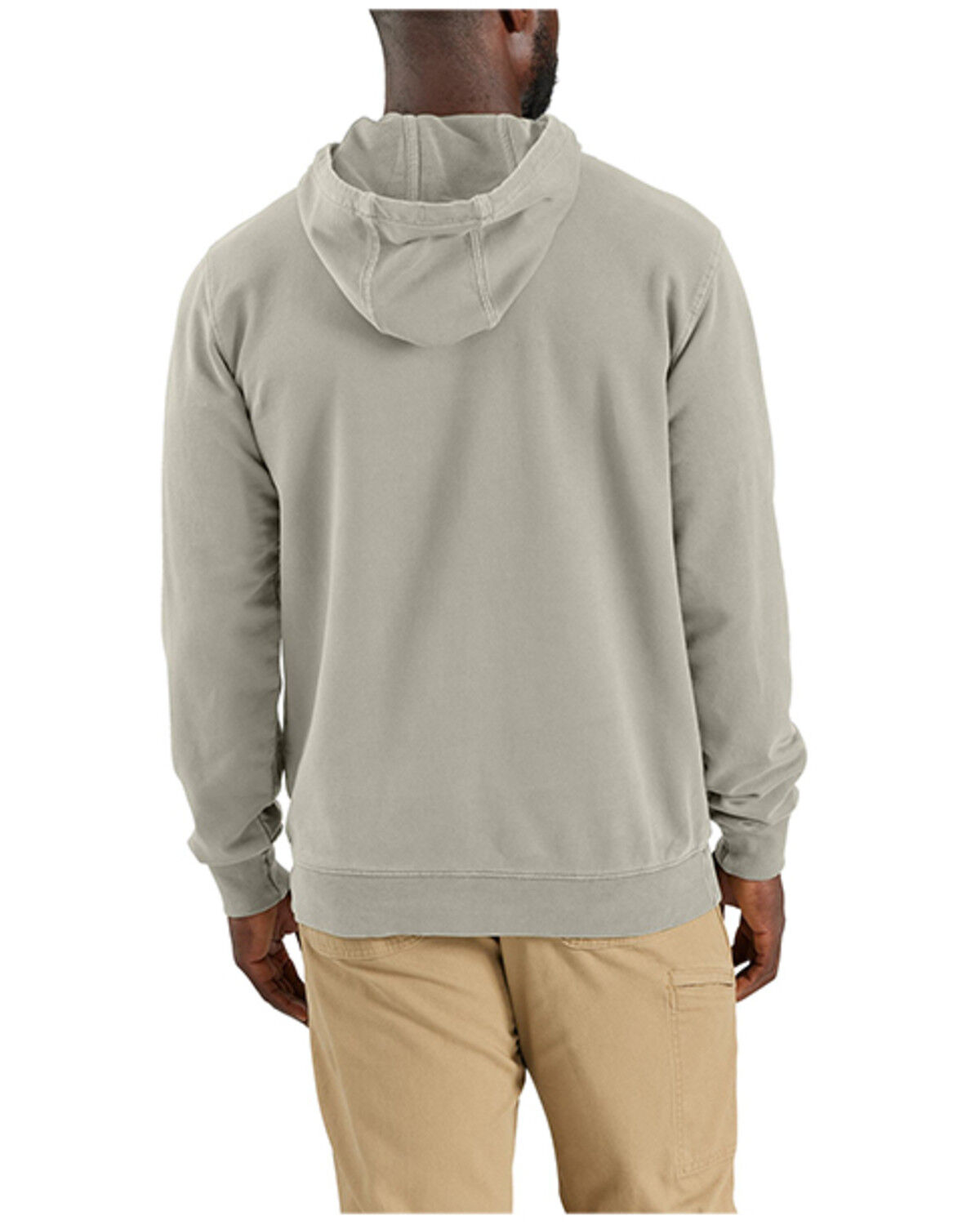 Image #2 - Carhartt Men's Relaxed Fit Midweight Graphic Hooded Sweatshirt, Grey, hi-res