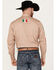 Image #4 - Rodeo Clothing Men's Mexico Flag Long Sleeve Snap Western Shirt, Tan, hi-res