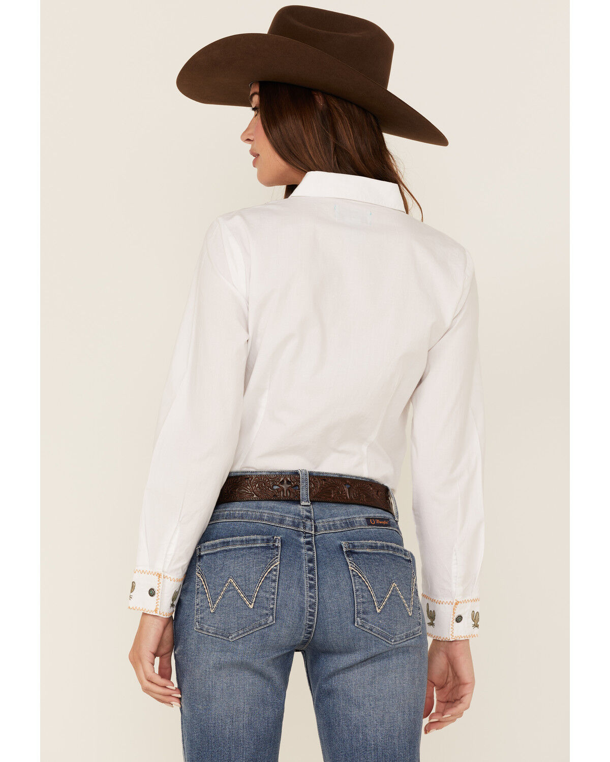 Image #4 - Tasha Polizzi Women's Jackson Embroidered Western Shirt, White, hi-res