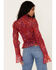 Image #3 - Free People Women's Hello There Floral Top, Wine, hi-res