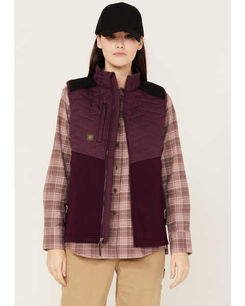 Ariat Women's Rebar Cloud 9 Insulated Vest, Purple, hi-res