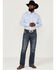 Image #2 - Resistol Men's Bell Solid Long Sleeve Button Down Western Shirt, Light Blue, hi-res