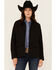 Image #1 - Shyanne Women's Solid Softshell Lined Zip-Up Jacket, Black, hi-res