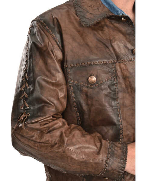 Image #4 - Kobler Leather Men's Rusty Leather Jacket, Brown, hi-res