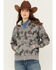 Image #1 - Ariat Women's R.E.A.L Horse Print Sherpa Lined Full Zip Hoodie , Grey, hi-res