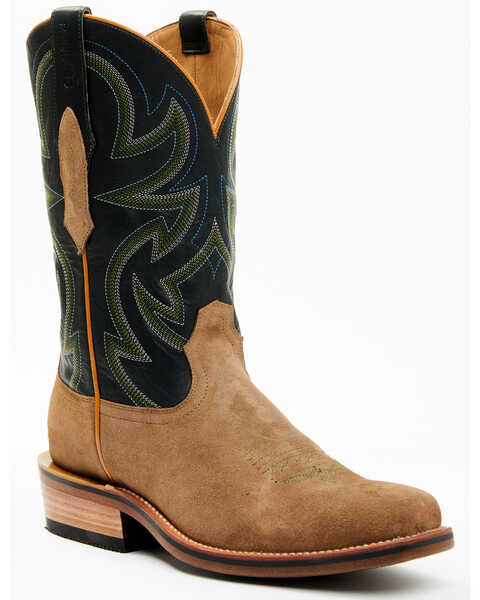 RANK 45® Men's Archer Roughout Western Boots - Square Toe , Forest Green, hi-res