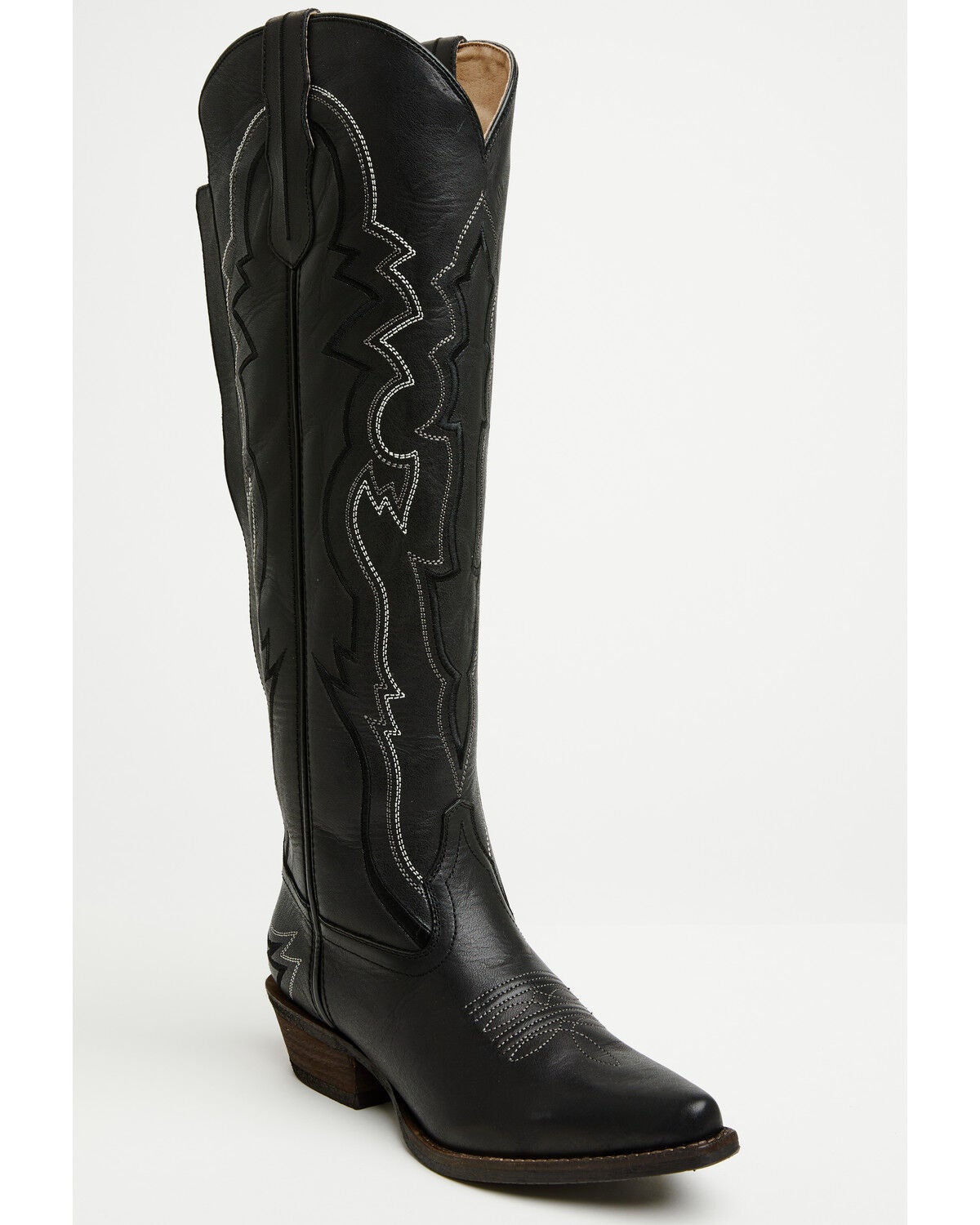 Shyanne Women's Leah Tall Western Boots - Snip Toe, Black, hi-res