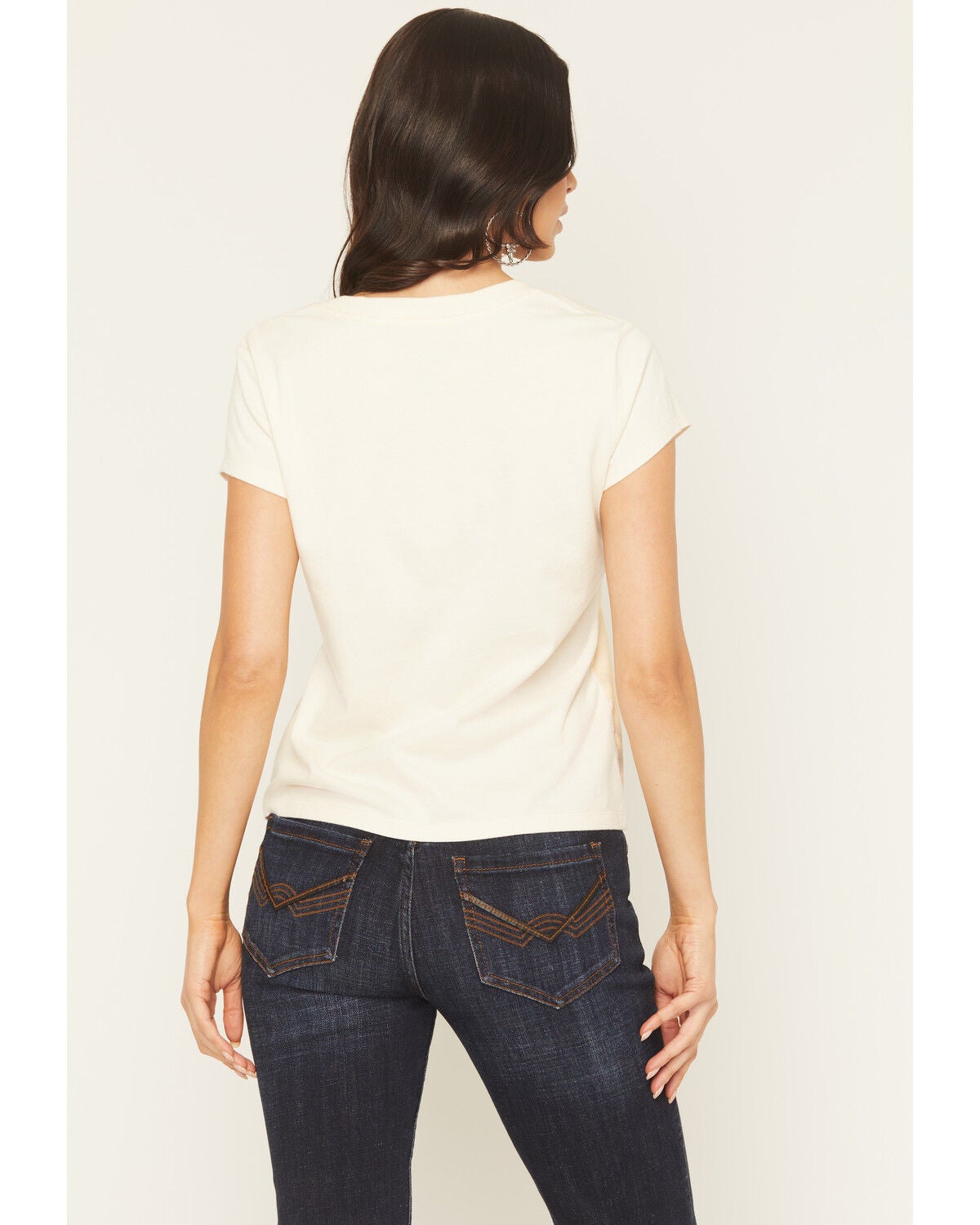 Image #5 - Idyllwind Women's Running Horses Short Sleeve Graphic Baby Tee, Cream, hi-res