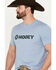 Hooey Men's Lock-Up Logo Short Sleeve Graphic T-Shirt, Blue, hi-res