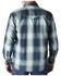 Image #2 - Carhartt Men's FR Montana Plaid Print Relaxed Fit Midweight Twill Long Sleeve Snap Work Shirt, Navy, hi-res