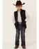 Image #2 - Roper Boys' Black Rangewear Quilted Down Vest , , hi-res