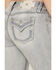 Image #2 - Miss Me Women's Light Wash Mid Rise 32" Bootcut Stretch Denim Jeans, Light Wash, hi-res