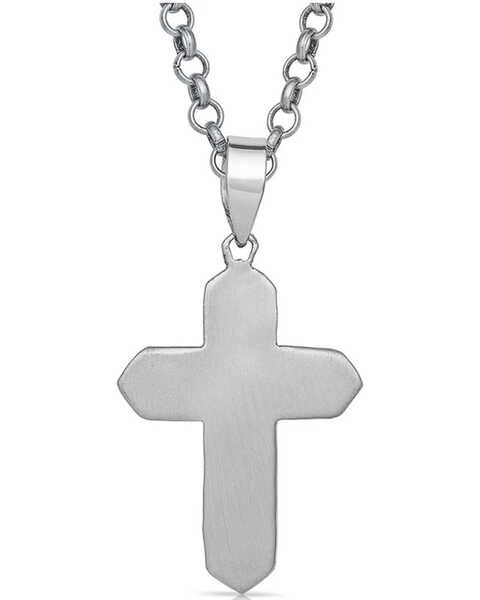 Image #2 - Montana Silversmiths Women's Antiqued Two-Tone Radiating Cross Necklace, Silver, hi-res