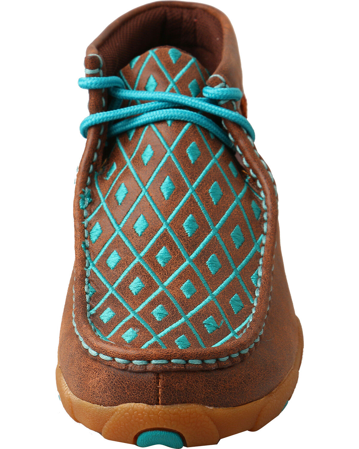 twisted x women's turquoise driving mocs