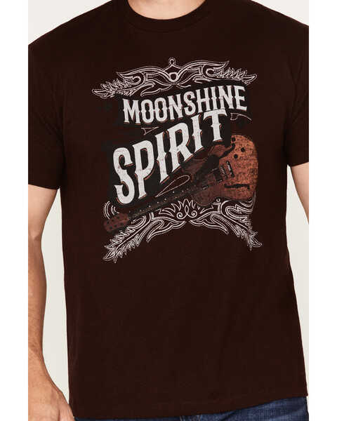 Image #3 - Moonshine Spirit Men's Guitar Logo Graphic T-Shirt, Burgundy, hi-res